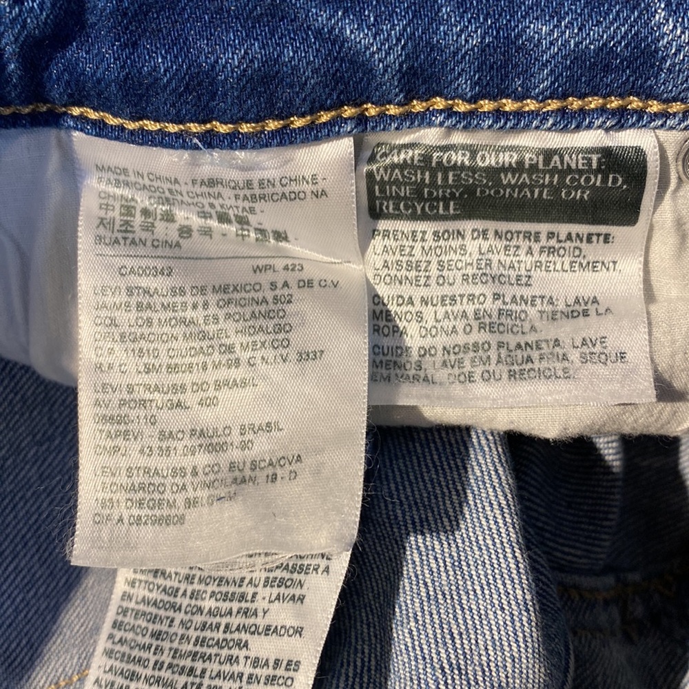 Levi’s 721 high rise skinny jeans ripped knees in medium wash size 26 - Picture 11 of 13
